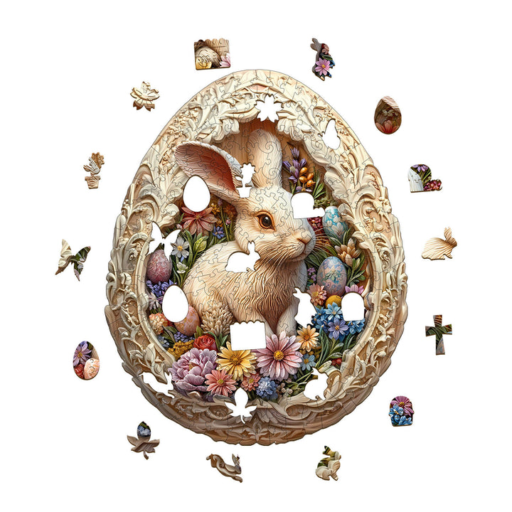 Oster-Eierwelt Holzpuzzle