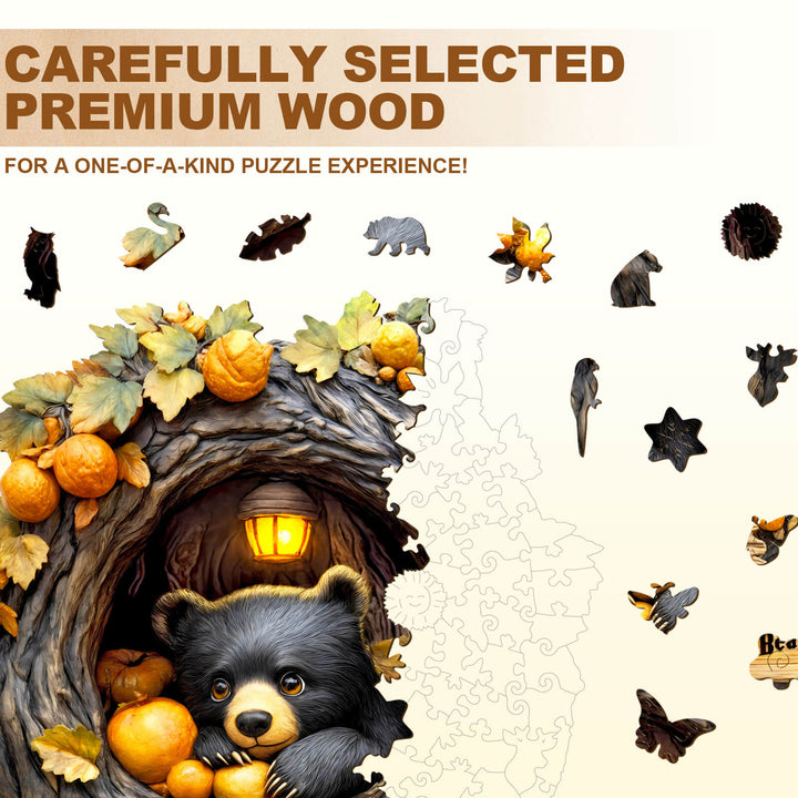 Orange Bear Holzpuzzle