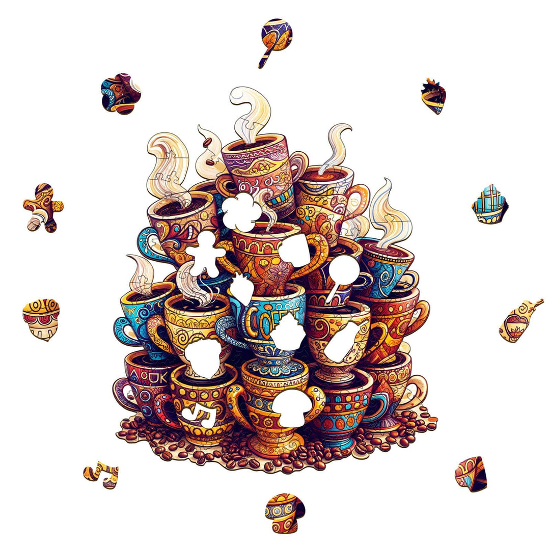 Kaffeeträume Holzpuzzle