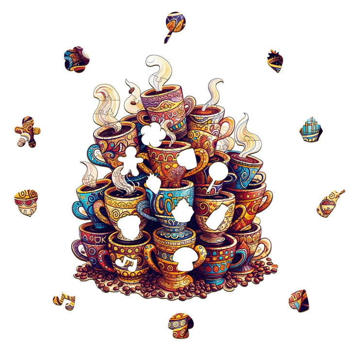 Kaffeeträume Holzpuzzle