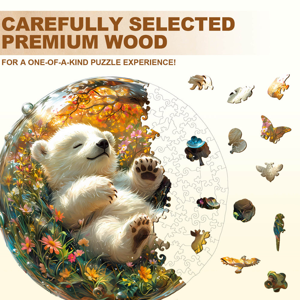 Bubble bear Wooden Jigsaw Puzzle