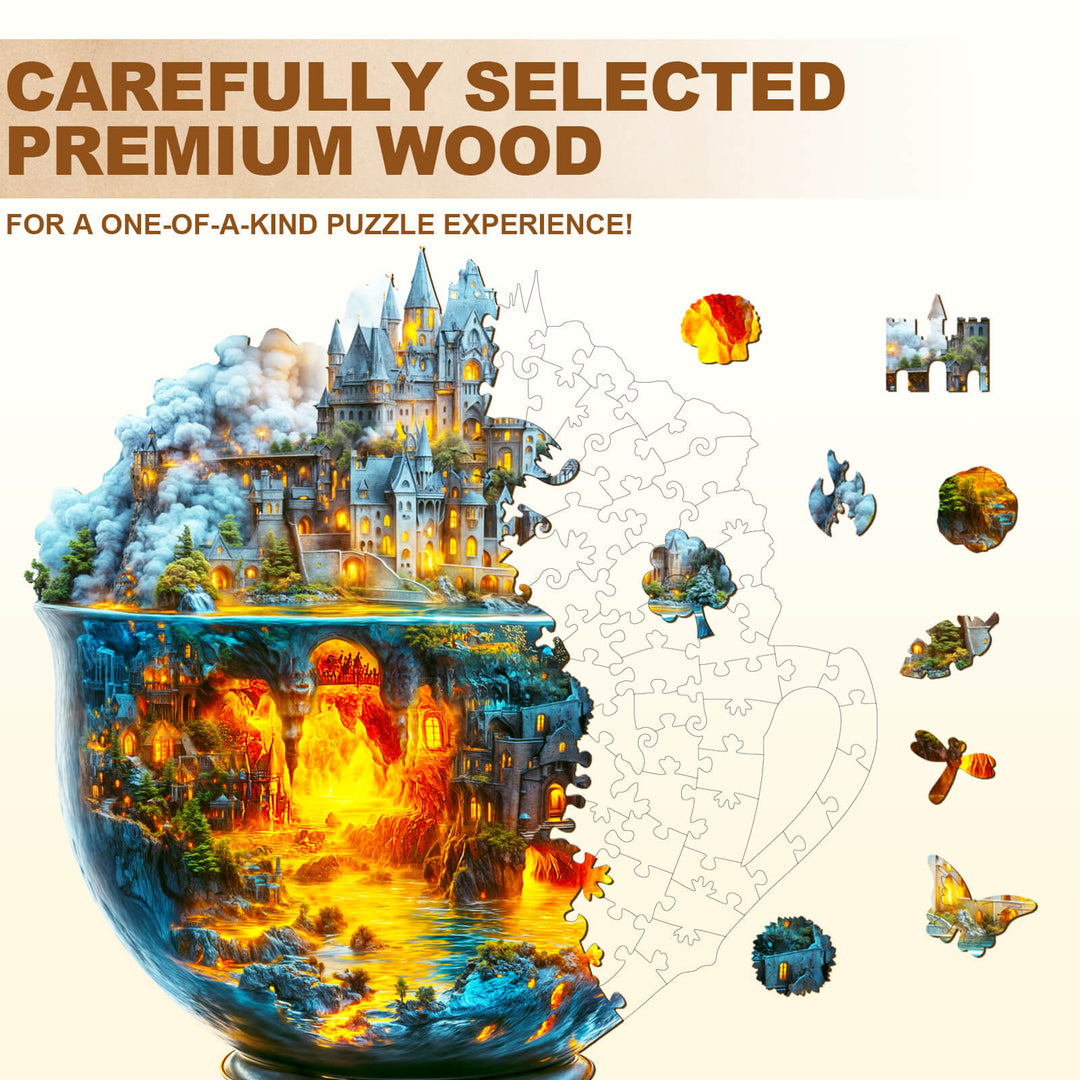 Magische Tasse Modell 2 Holzpuzzle