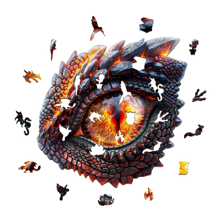 3D Flammenauge Holzpuzzle