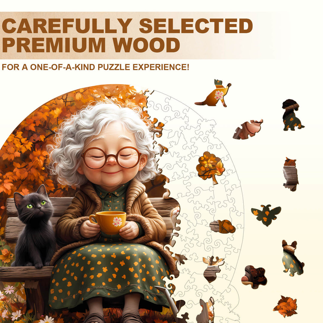 Pleasant afternoon Wooden Jigsaw Puzzle