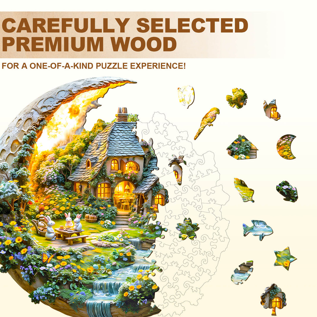 Nachtgarten Modell 2 Holzpuzzle