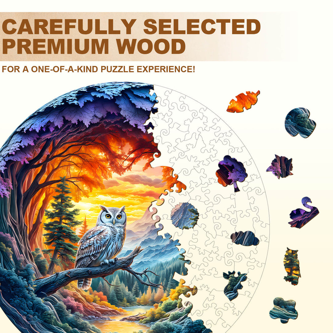 Gelassener Wächter Holzpuzzle