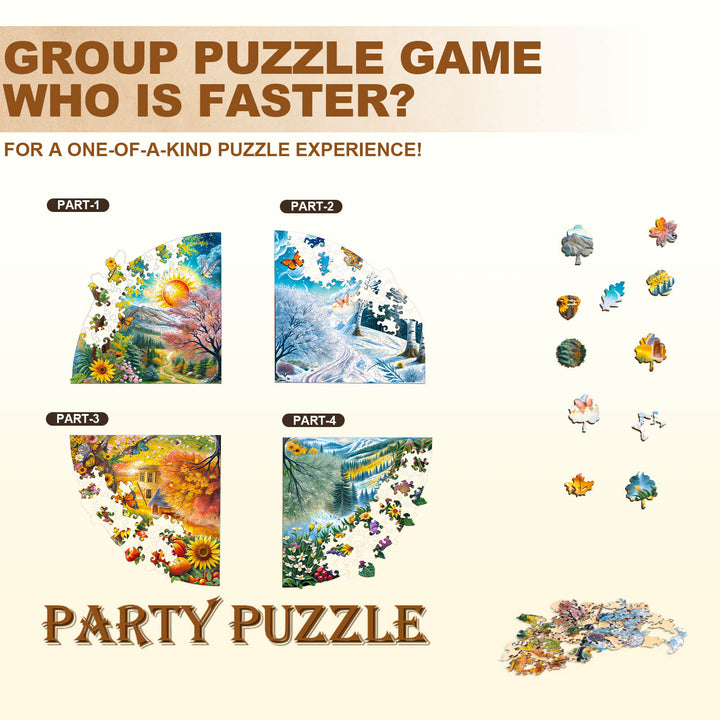 Party Puzzle - Vier Jahreszeiten