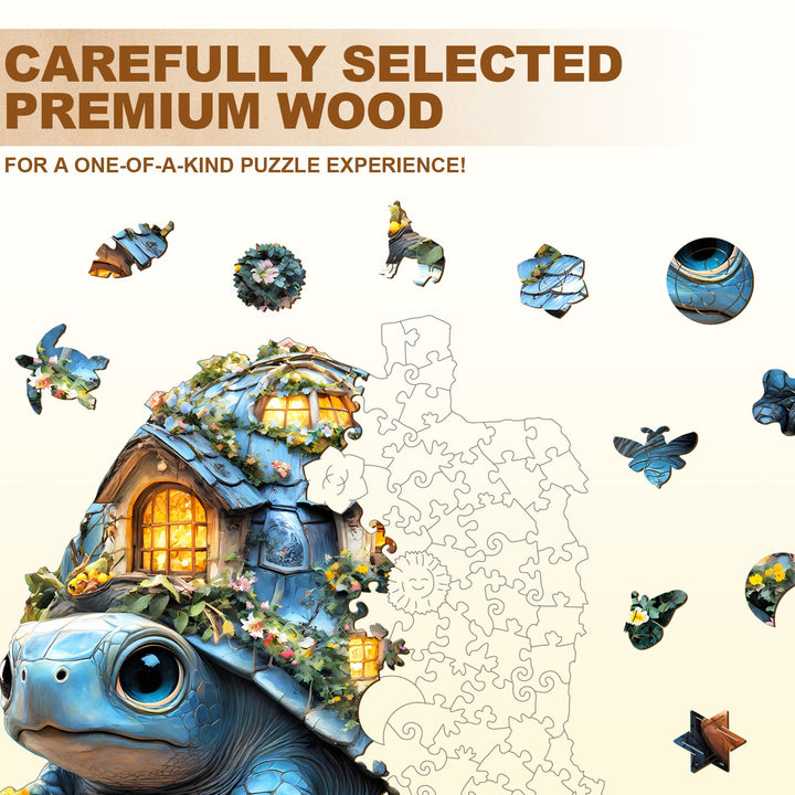 Schildkröten-Haus Holzpuzzle