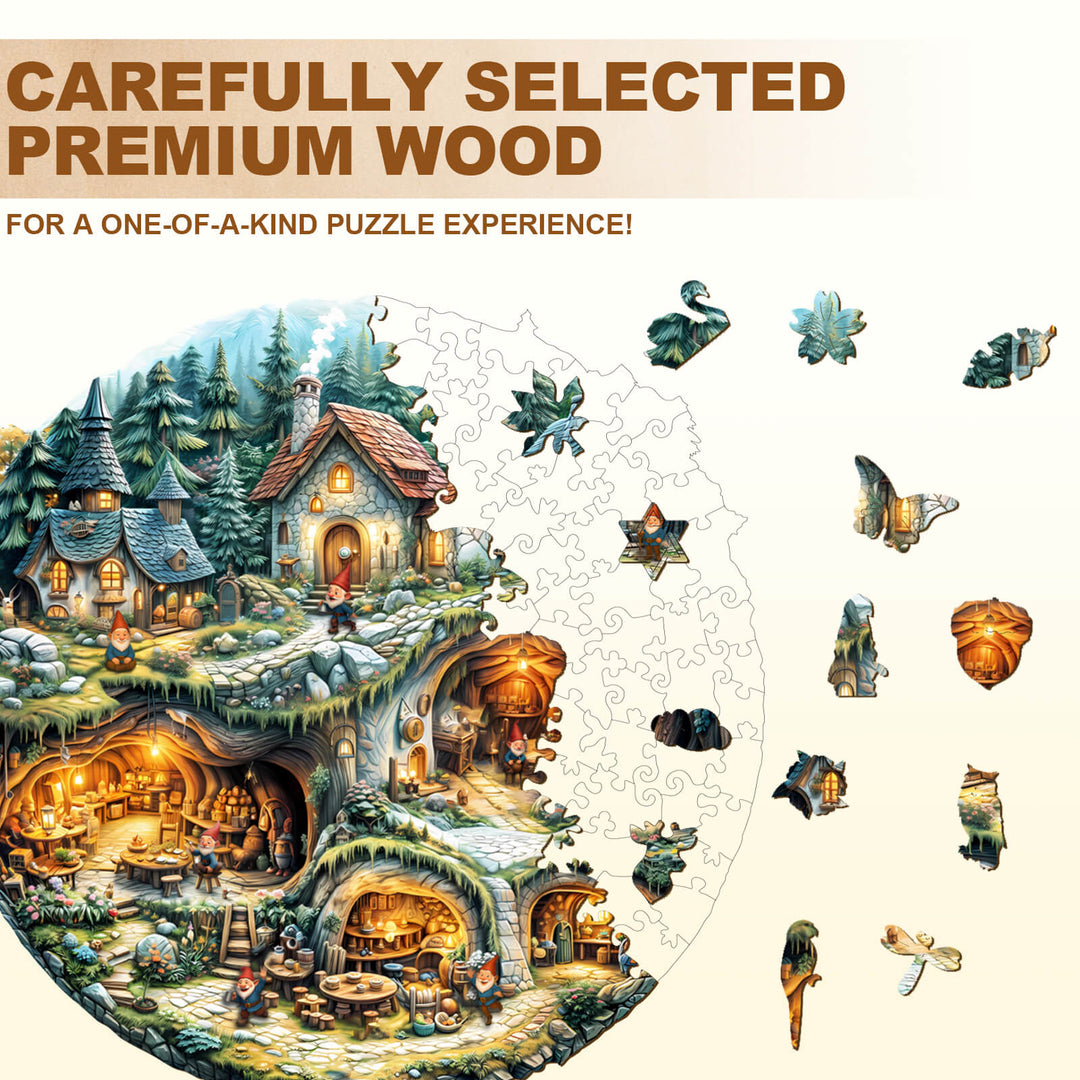 Kobold-Haus Holzpuzzle