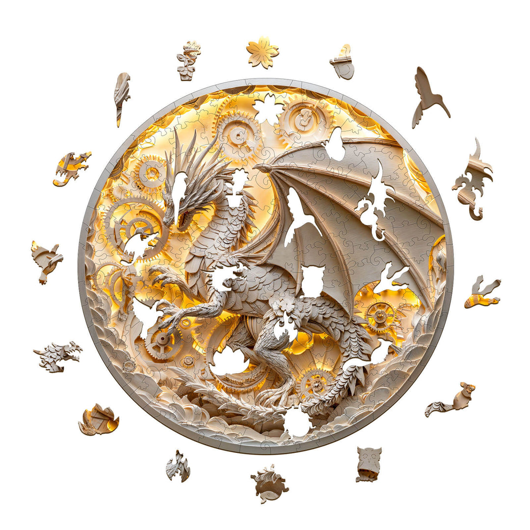 3D-Origami-Drachen Holzpuzzle