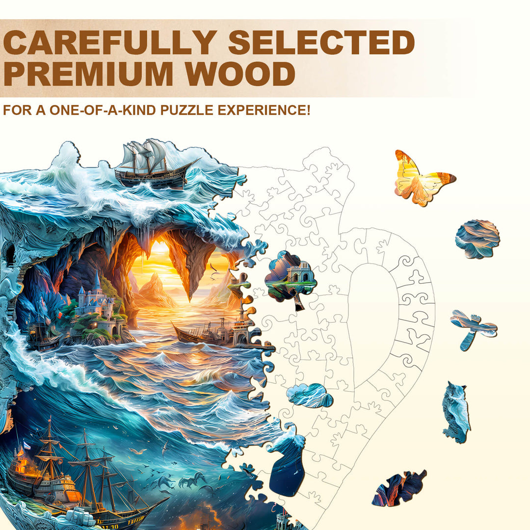 Seefahrer-Tassen Holzpuzzle