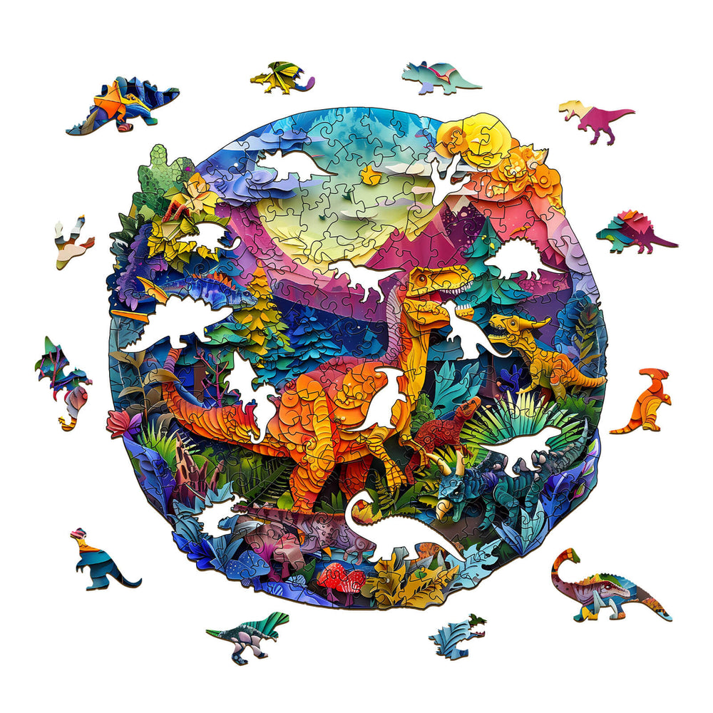 3D T-Rex Wooden Jigsaw Puzzle - Woodbests