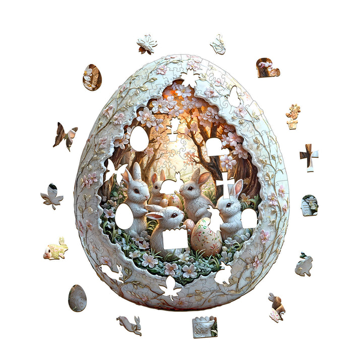 3D Oster-Eiersphäre Holzpuzzle