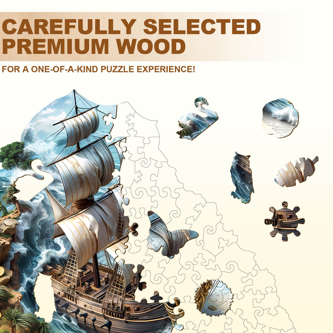 Segelabenteuer Holzpuzzle