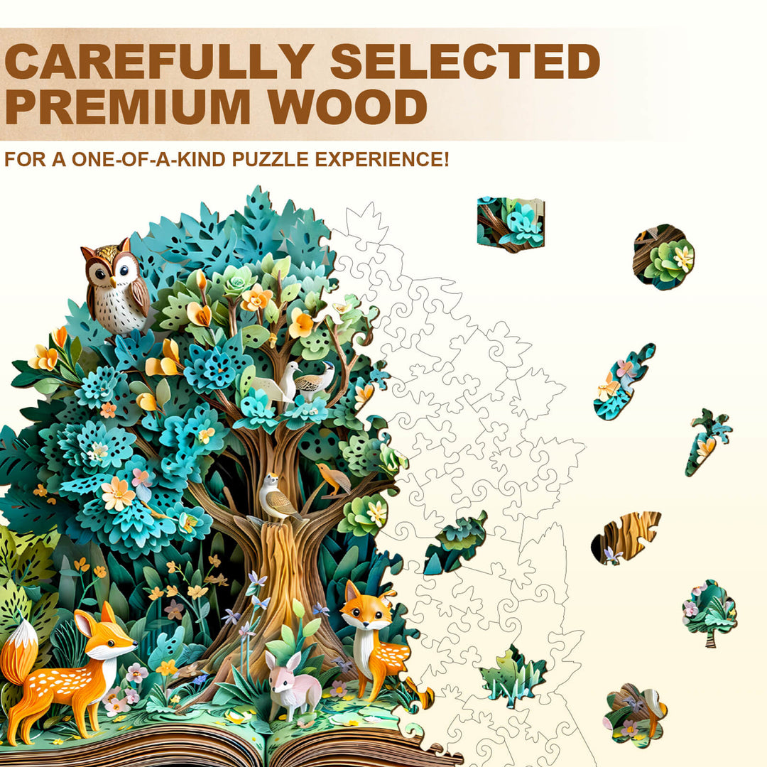 3D Forest Tales Wooden Jigsaw Puzzle