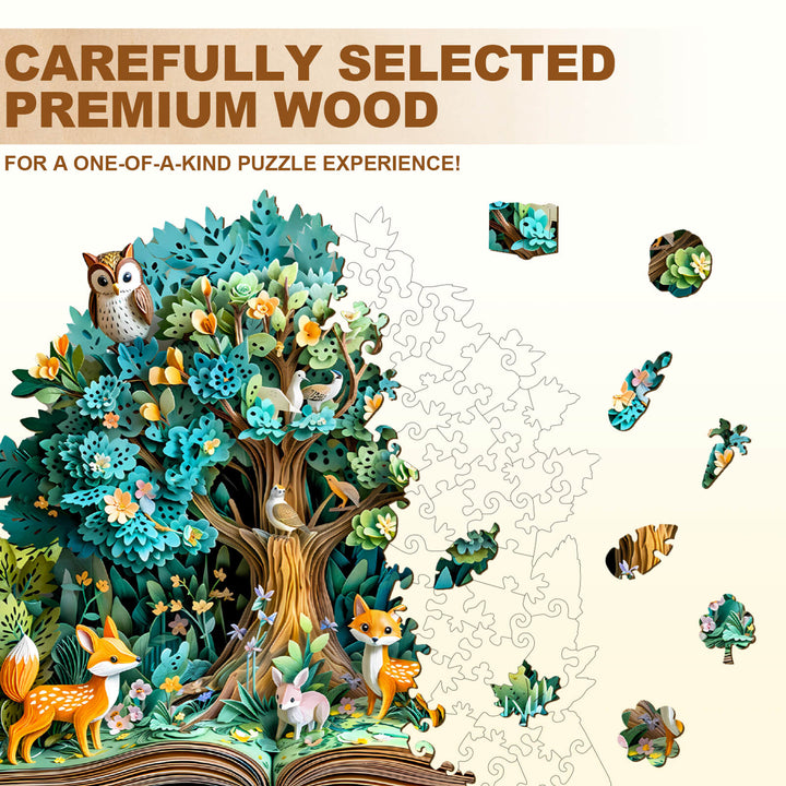 3D Forest Tales Wooden Jigsaw Puzzle