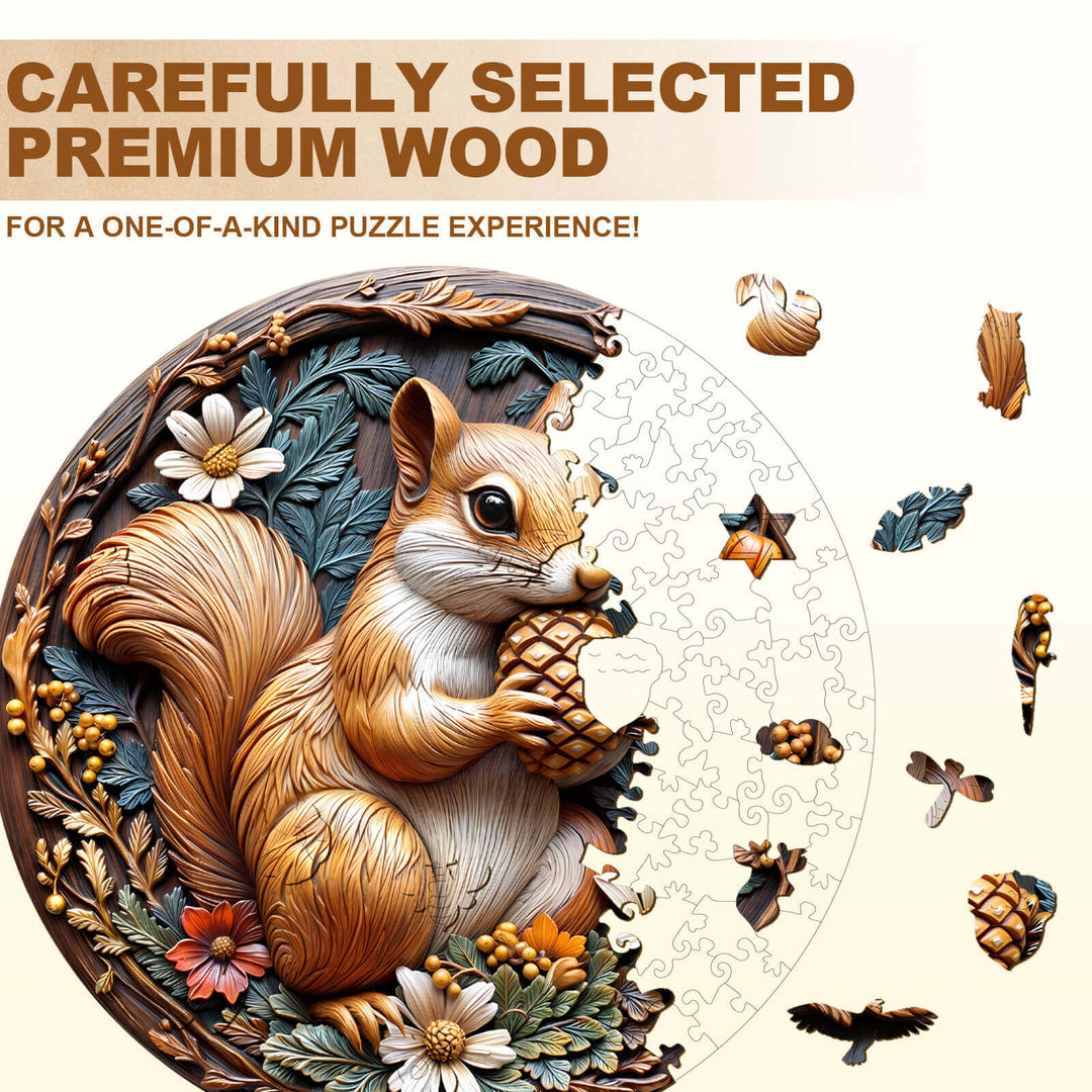 Forest Whimsy Wooden Jigsaw Puzzle