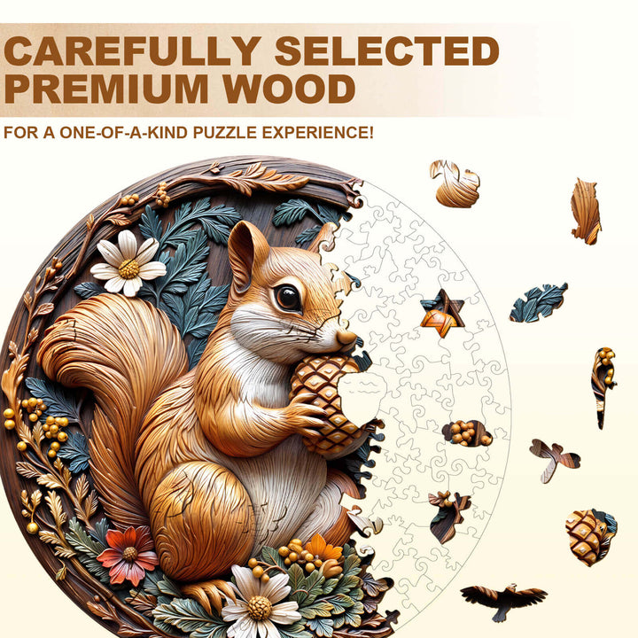 Forest Whimsy Wooden Jigsaw Puzzle