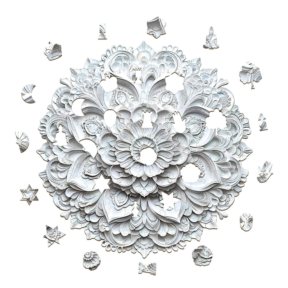 3D Paper Mandala-2 Wooden Jigsaw Puzzle - By Woodbests