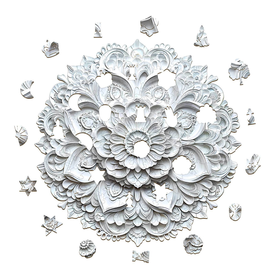 3D Paper Mandala-2 Wooden Jigsaw Puzzle - By Woodbests