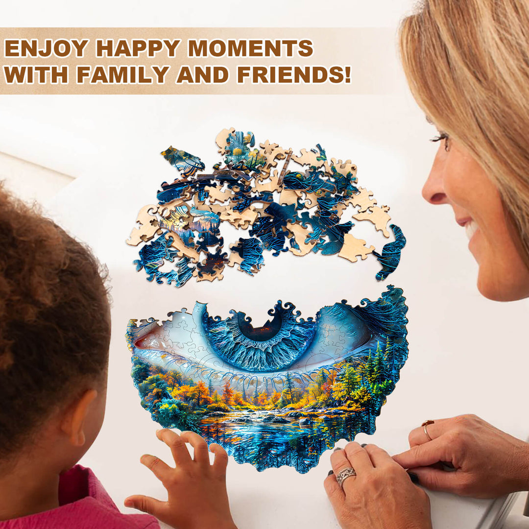 Auge der Natur Holzpuzzle