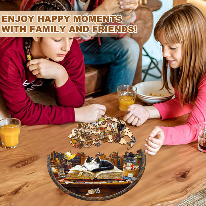 Whiskers Library-2 Wooden Jigsaw Puzzle