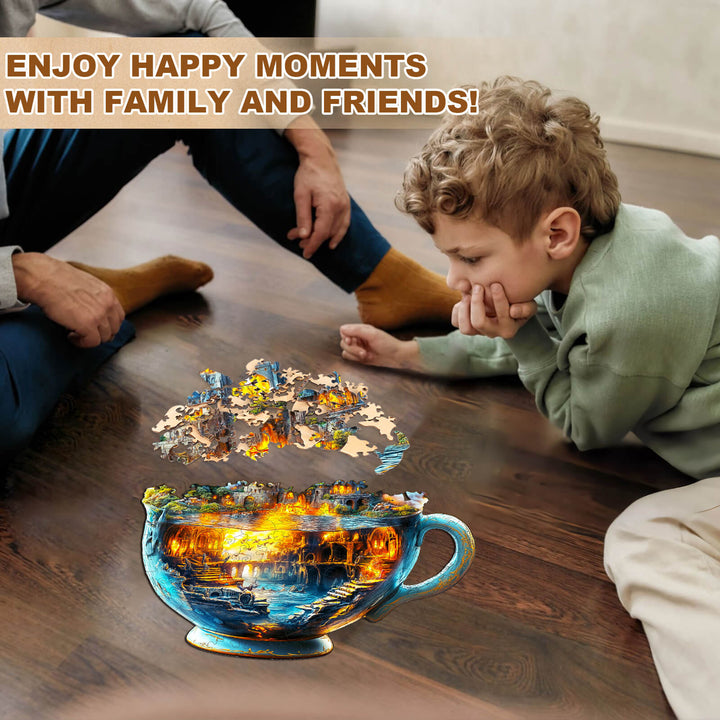 Magische Tasse Modell 1 Holzpuzzle
