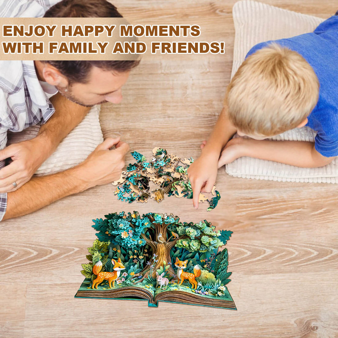 3D Forest Tales Wooden Jigsaw Puzzle