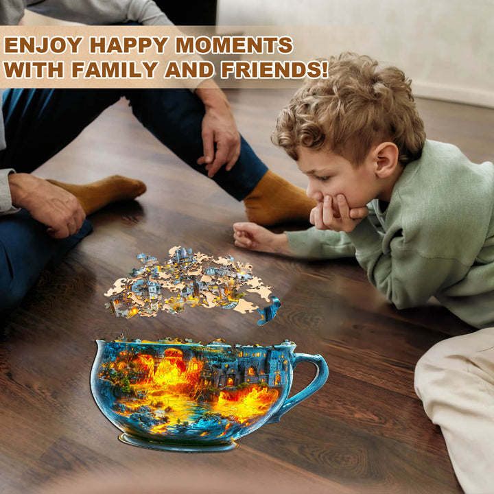 Magische Tasse Modell 2 Holzpuzzle