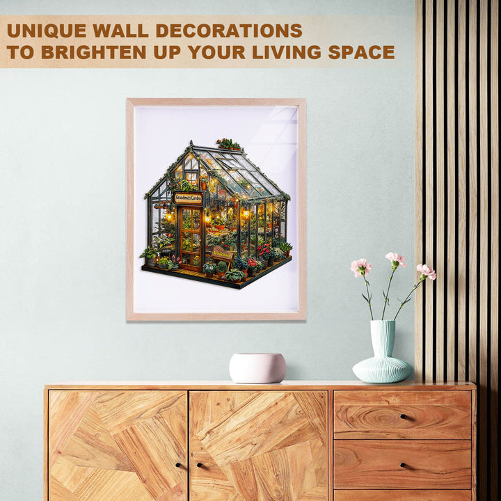 Oma-Garten Holzpuzzle