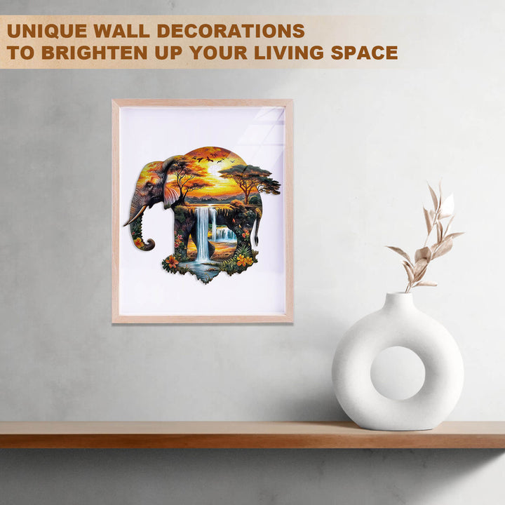 Afrikanischer-Elefant Holzpuzzle