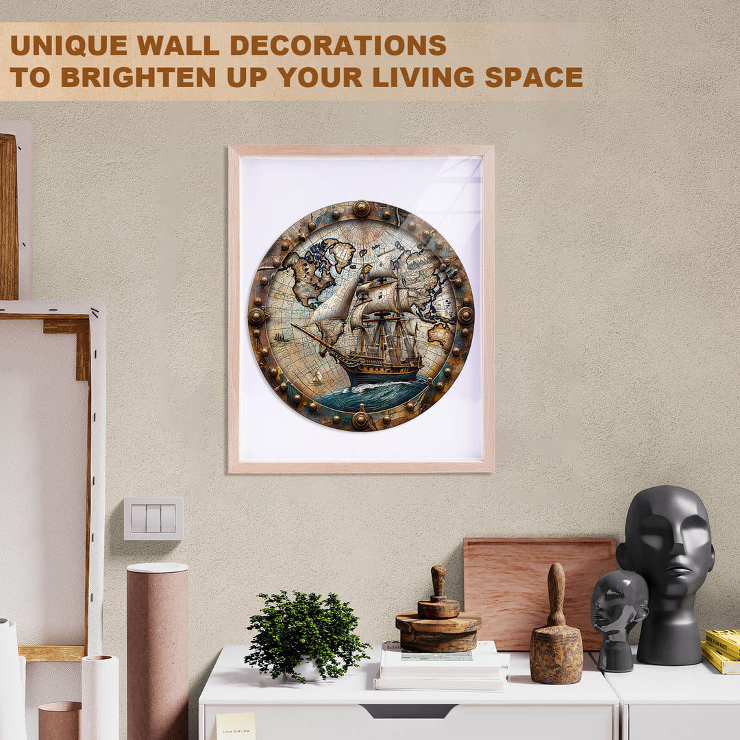 Weltreise Holzpuzzle