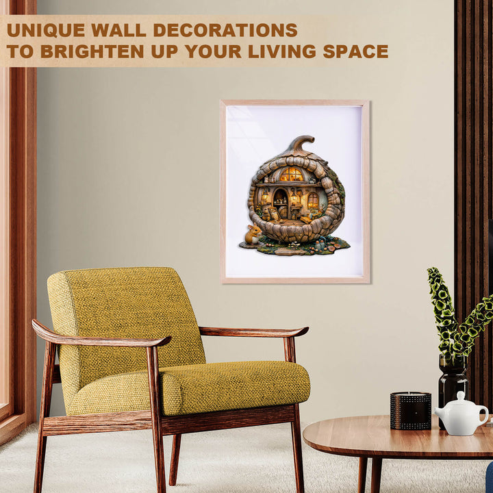 Acorn mouse Wooden Jigsaw Puzzle