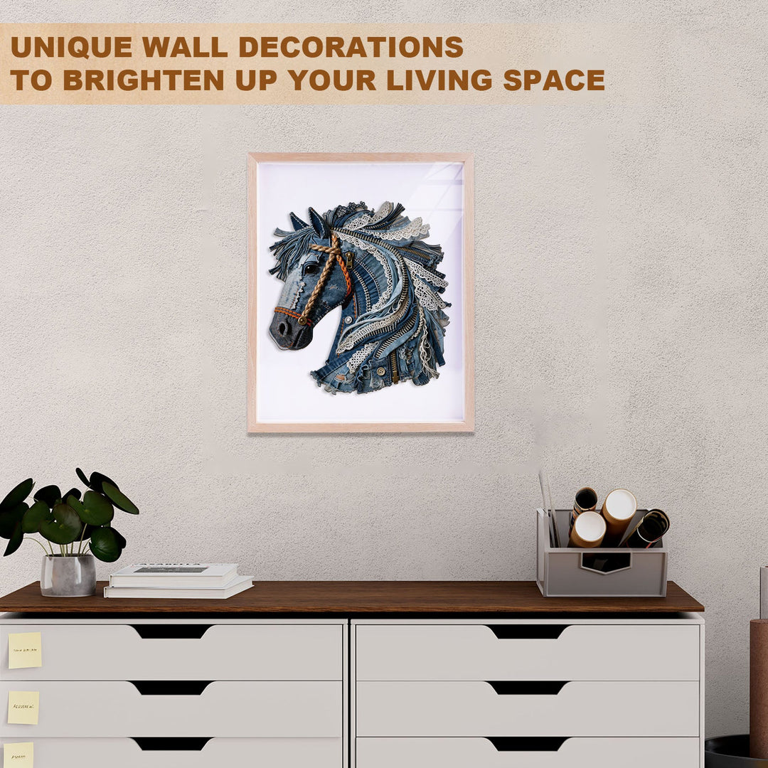 Denim Horse Holzpuzzle