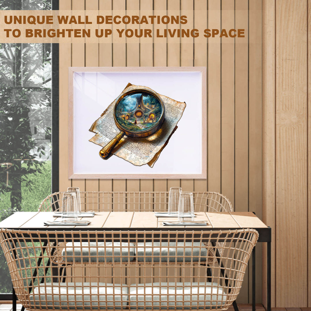 Wahrheits-Blickwinkel Holzpuzzle