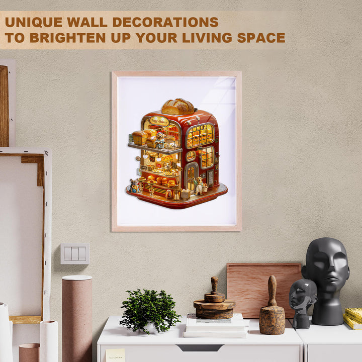 Welpen-Bäckerei-Holzpuzzle