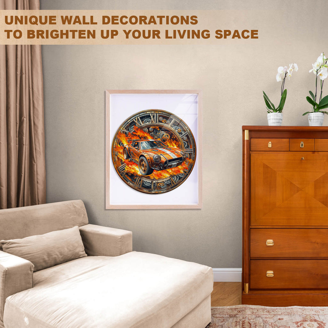 Rasantes Renn-Puzzle aus Holz