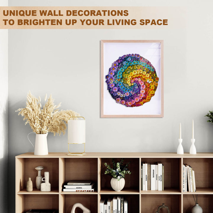 Blumenmeer Holzpuzzle