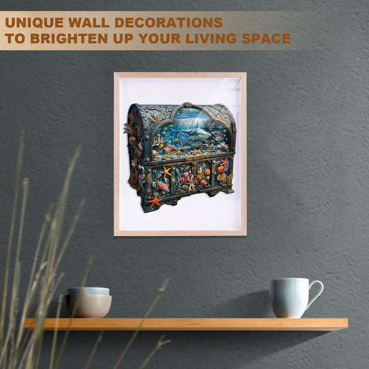 3D-Schatztruhe-Ozean-2 Holzpuzzle