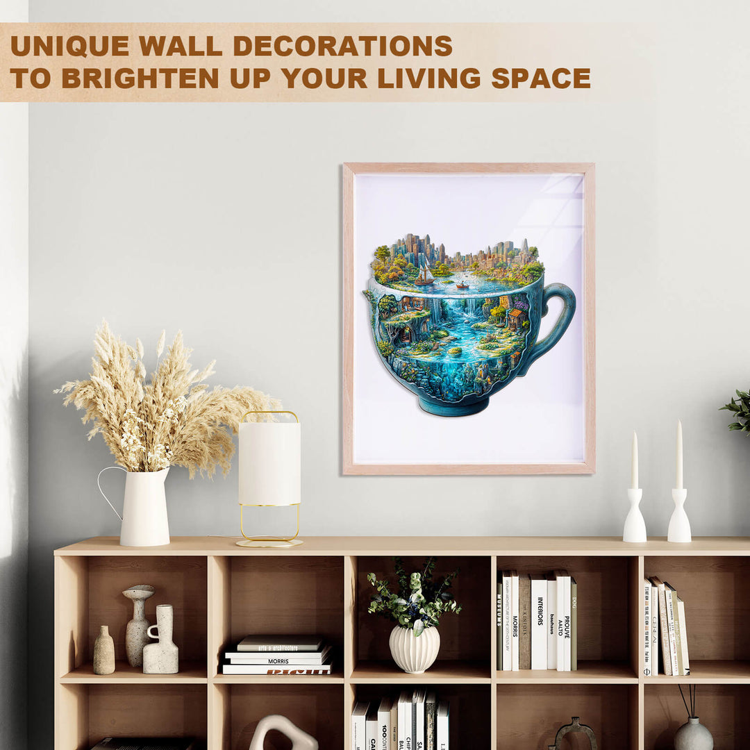 Urbaner Waldbecher Holzpuzzle