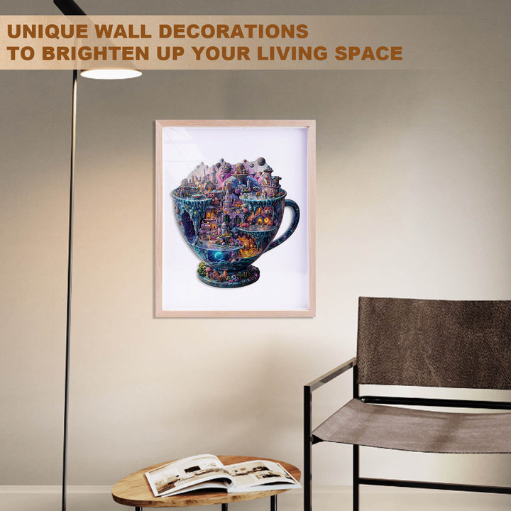 Interstellare Stadt Holzpuzzle