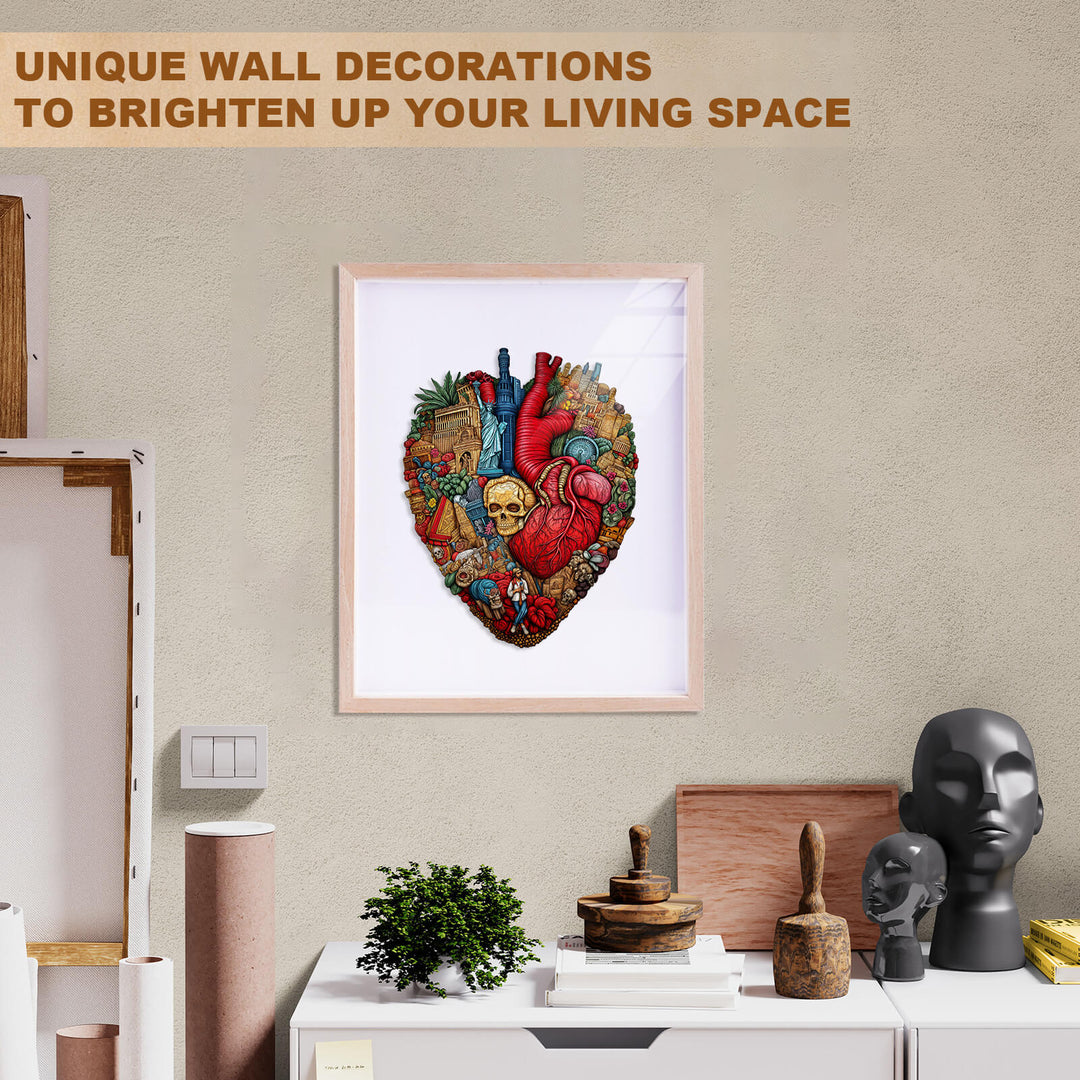 Herz der Stadt Holzpuzzle