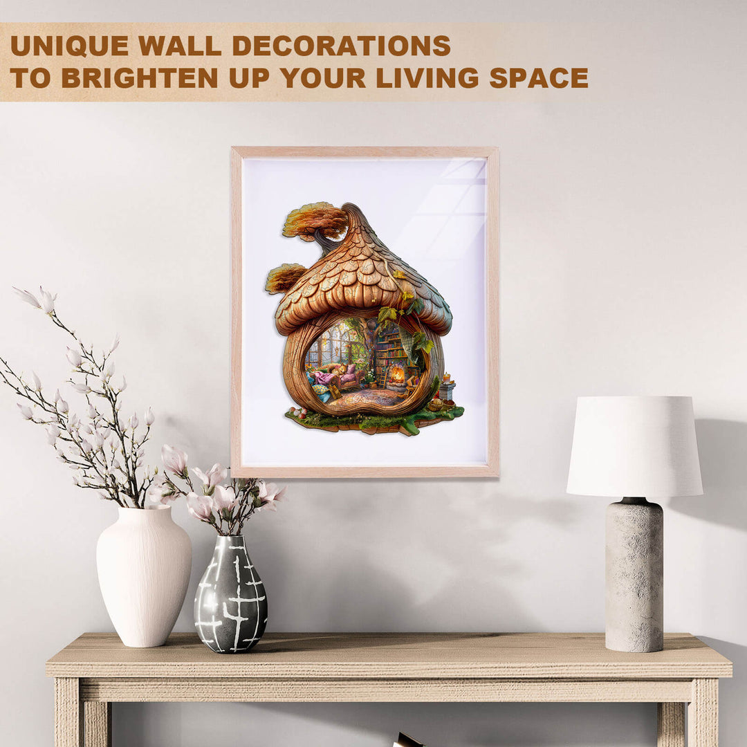 Eichhörnchen-Haus Holzpuzzle