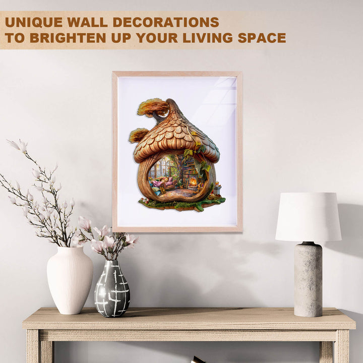 Eichhörnchen-Haus Holzpuzzle