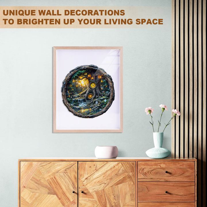 Zauber-Zeit-Baum Holzpuzzle