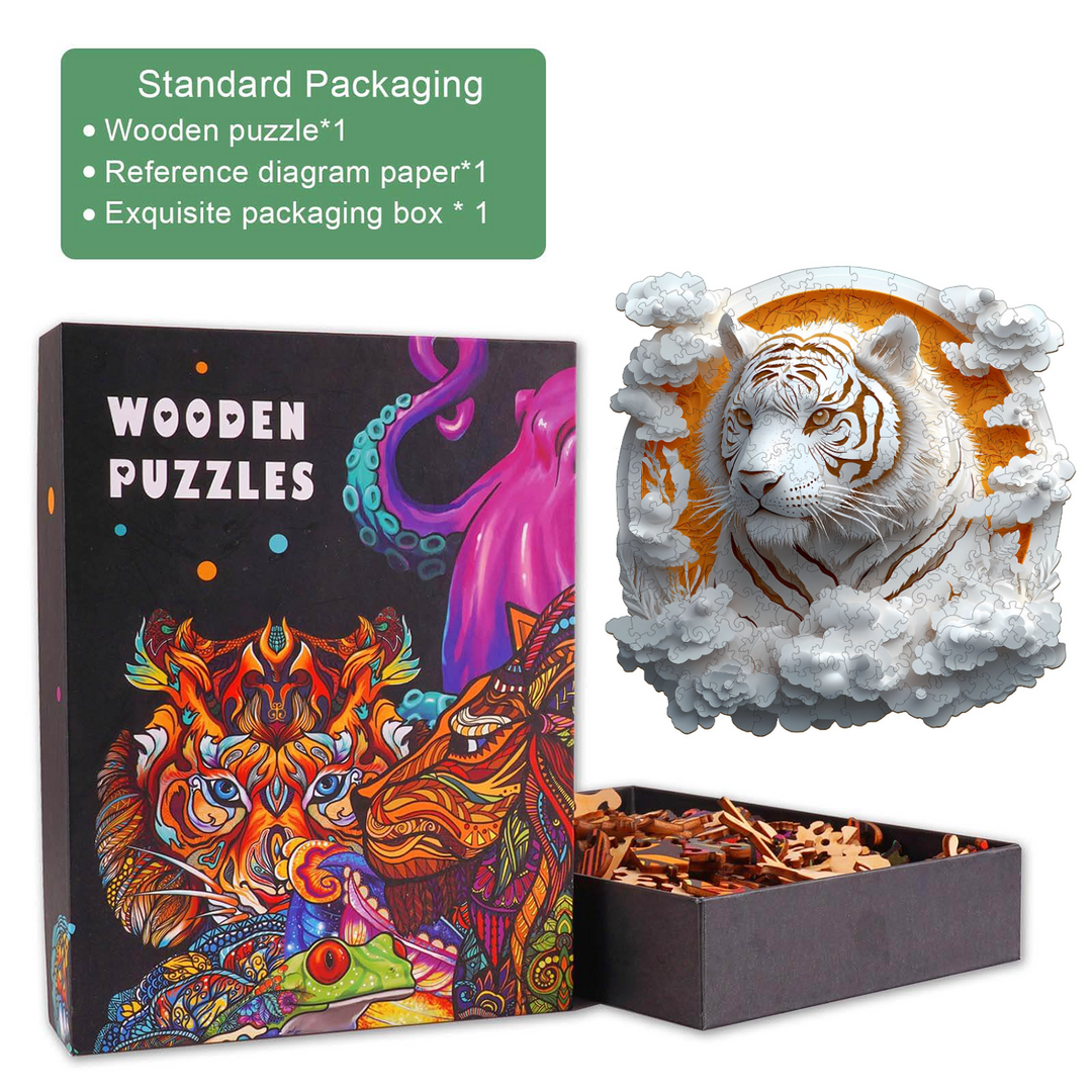 Papier-Tiger Holzpuzzle
