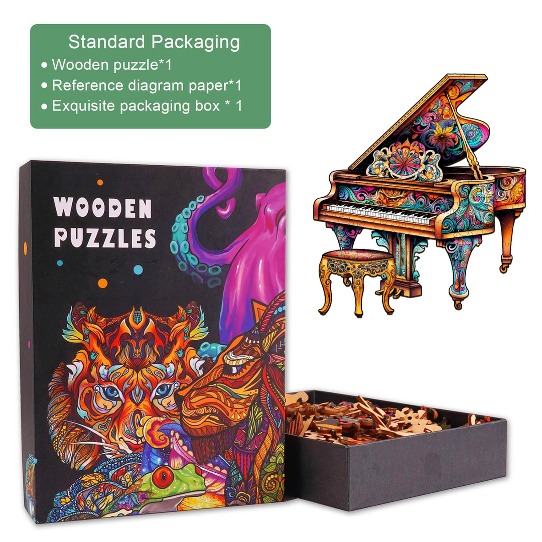 Berührendes Klavier Holzpuzzle