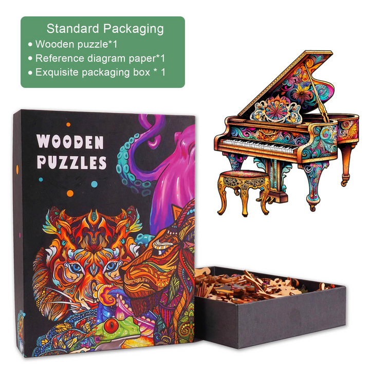 Berührendes Klavier Holzpuzzle