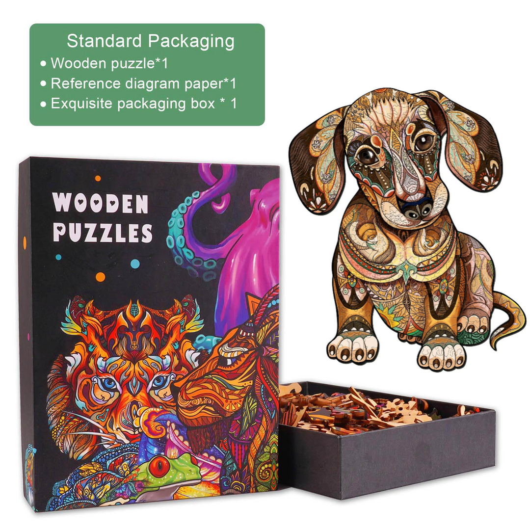 Dachshund Wooden Jigsaw Puzzle - Woodbests