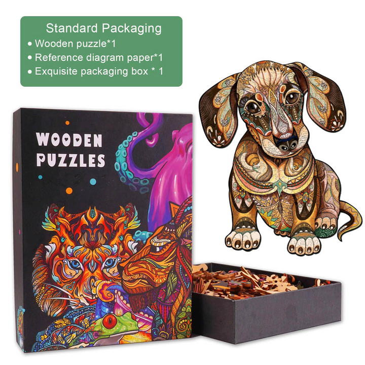 Dachshund Wooden Jigsaw Puzzle - Woodbests